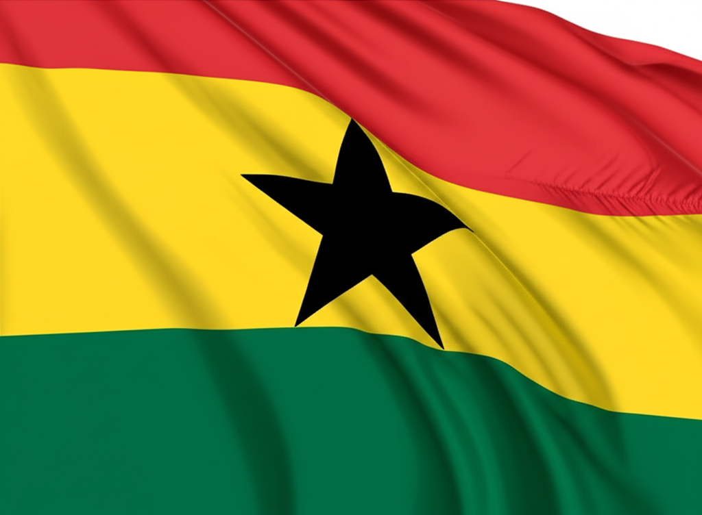 Ghana flag background